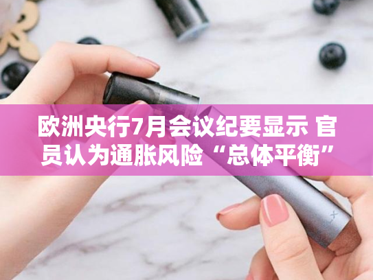 欧洲央行7月会议纪要显示 官员认为通胀风险“总体平衡”
