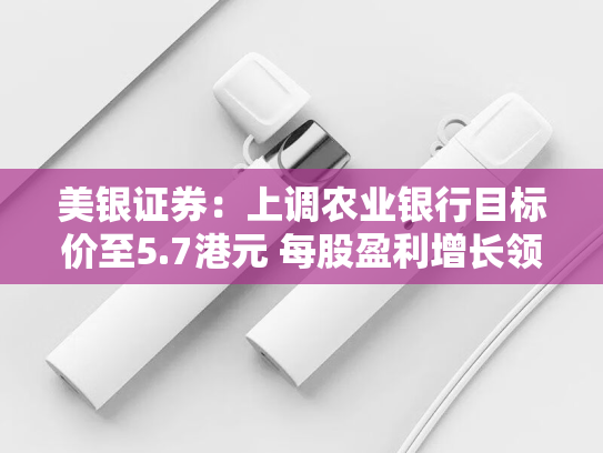 美银证券：上调农业银行目标价至5.7港元 每股盈利增长领先同业-第2张图片-悦刻网上商城官方网站-正品优惠，尽在悦刻官方网站