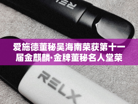 爱施德董秘吴海南荣获第十一届金麒麟·金牌董秘名人堂荣誉