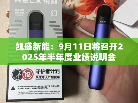 凯盛新能：9月11日将召开2025年半年度业绩说明会