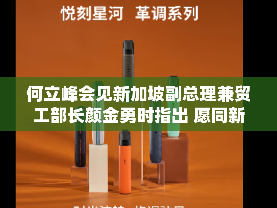 何立峰会见新加坡副总理兼贸工部长颜金勇时指出 愿同新方深化各领域高质量合作 维护多边贸易体制和经济全球化