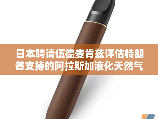 日本聘请伍德麦肯兹评估特朗普支持的阿拉斯加液化天然气项目