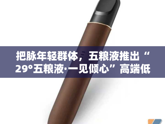 把脉年轻群体，五粮液推出“29°五粮液·一见倾心”高端低度酒