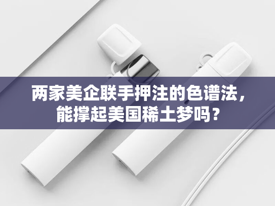 两家美企联手押注的色谱法，能撑起美国稀土梦吗？