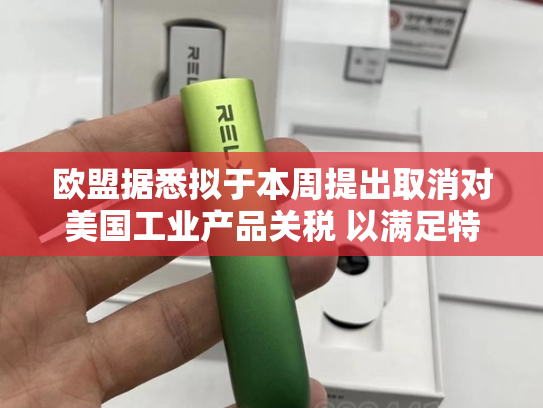 欧盟据悉拟于本周提出取消对美国工业产品关税 以满足特朗普要求-第1张图片-悦刻网上商城官方网站-正品优惠，尽在悦刻官方网站