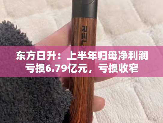 东方日升：上半年归母净利润亏损6.79亿元，亏损收窄