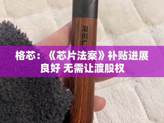 格芯：《芯片法案》补贴进展良好 无需让渡股权-第1张图片-悦刻网上商城官方网站-正品优惠，尽在悦刻官方网站