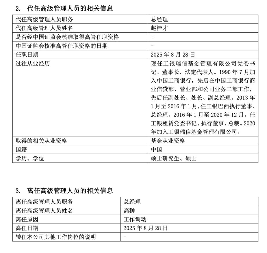 又有头部公募宣布：总经理调整！一日三家公募“换帅”-第2张图片-悦刻网上商城官方网站-正品优惠，尽在悦刻官方网站